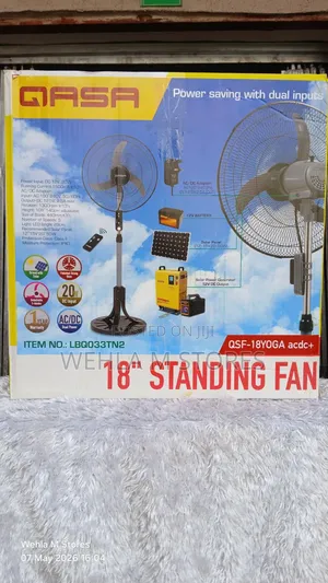 Qasa 18 Inches Standing Fan - QSF-18yoga Acdc
