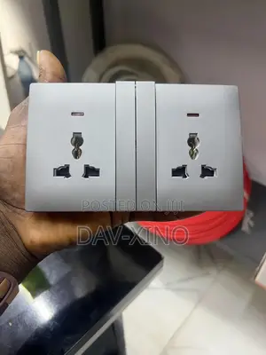 13amps Double Socket Grey Color