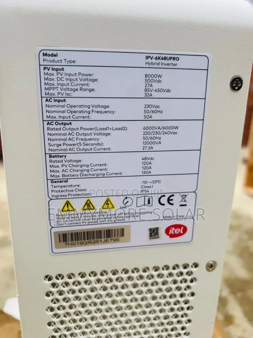 Itel 10kwh Lithium Battery