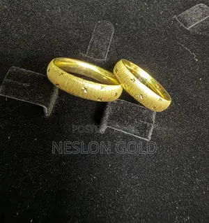 Italy 750 Tested 18karat Pure Gold Wedding Ring Set