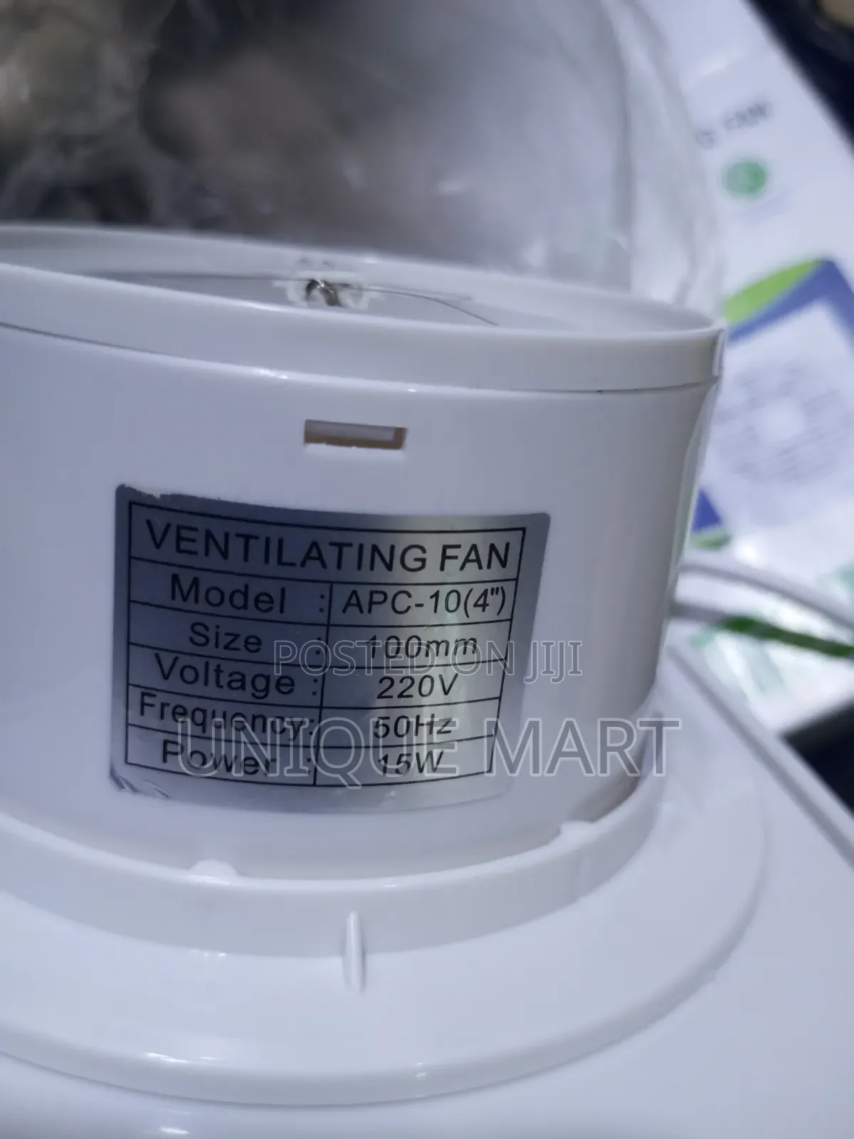 4" Exhaust Ventilator Window Fan