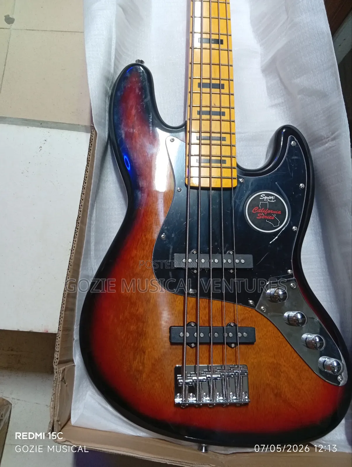 Squier by Fender P Bass Guitar Five String Active Bass Guitar