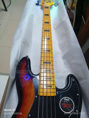 Squier by Fender P Bass Guitar Five String Active Bass Guitar