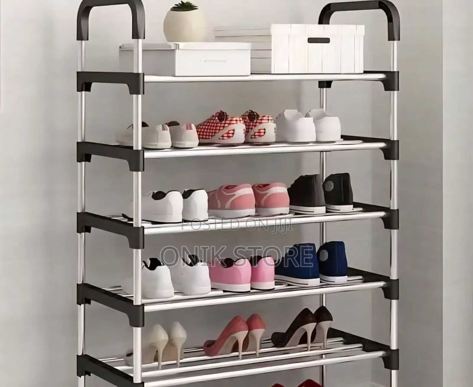 5layer Big Pipe Easy-on Shoe Rack