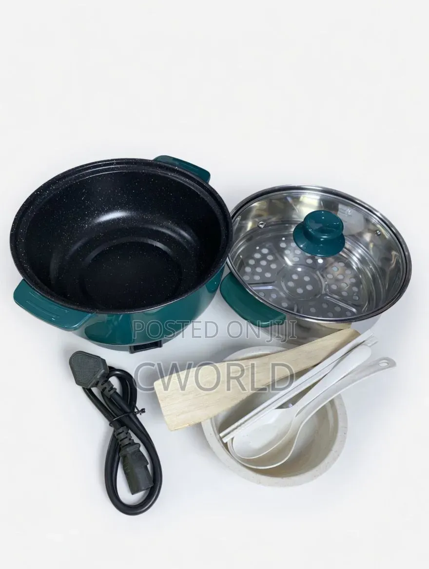 Multi Function Electric Cooking Pot With Steamer