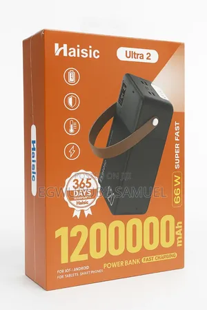 Haisic Ultra 2 120,000mah 65w Fast Charge Laptop and Phone Power Bank