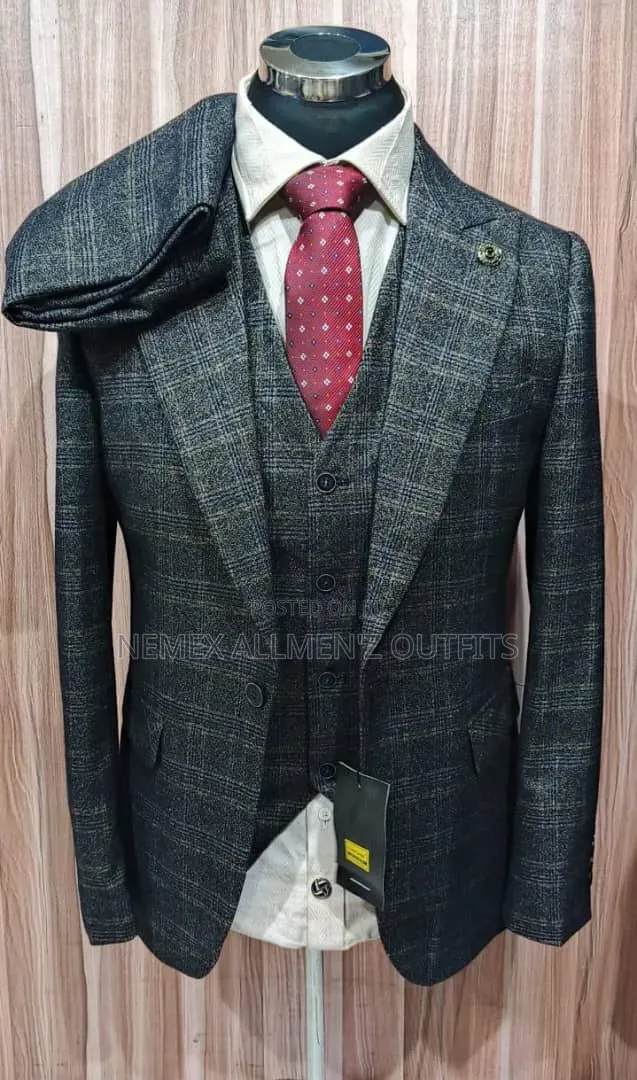 Grey Checked Suit