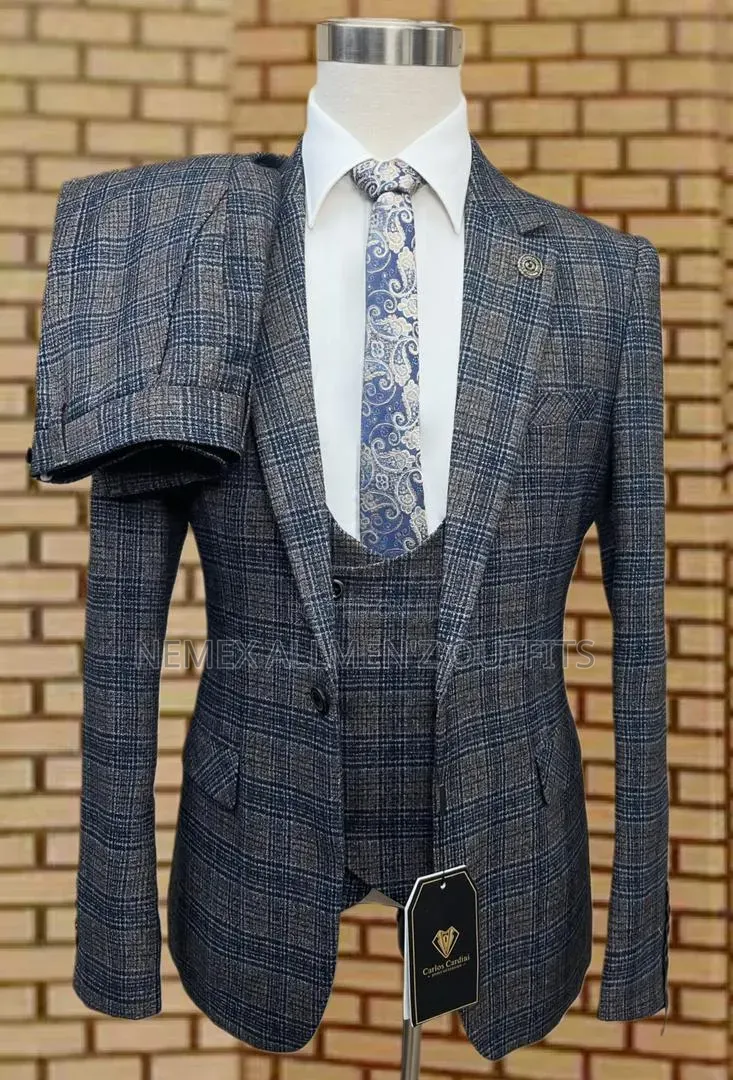 Check Brown Suit