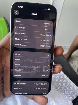 Apple iPhone 16 Pro 256 GB White