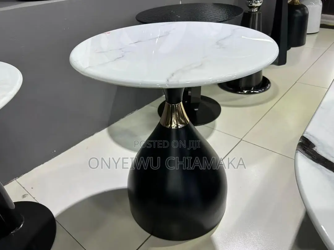 Modern White Marble Side Table
