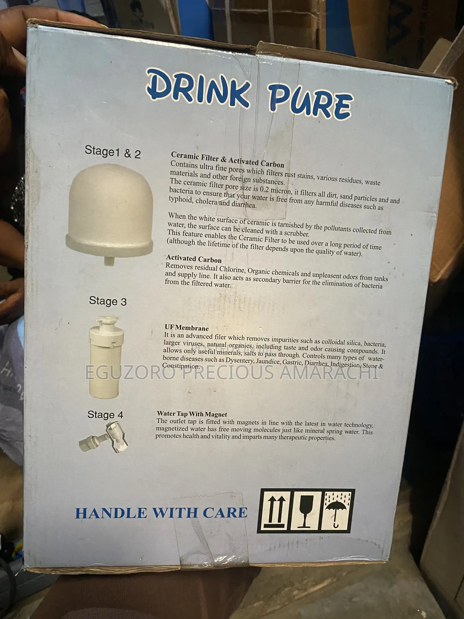 16l Drink Pure Crystal Water Purifier