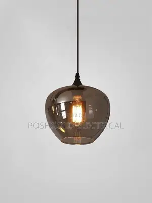Smoked Glass Globe Pendant