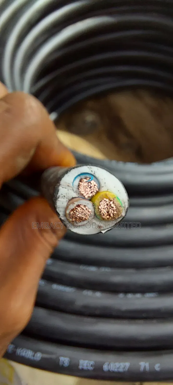 6mm 3core Flexible Cable Pure Copper