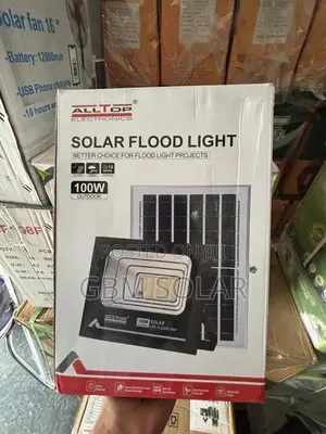 All Top 100w Solar Led Flood Light, Dusk-to-Dawn Sensor