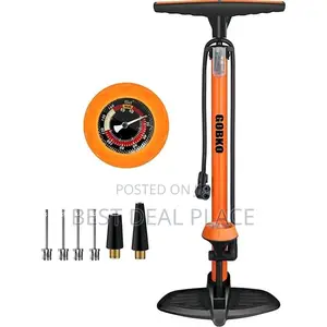 High-Pressure Full-Size Bike and Other Inflatable Pump (Up to 160 Psi)