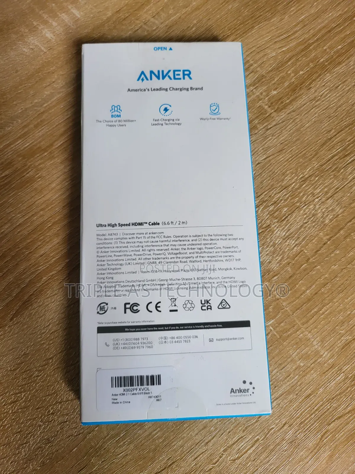 Anker Hdmi 2.1, at 60hz, 6.6ft(2m),Hdmi Cable Ultra High Speed 48gbps