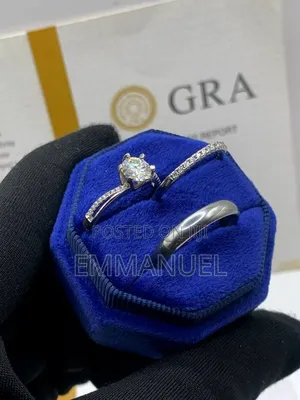 Couples 3in1 VVS Moissanite Wedding and Engagement Ring