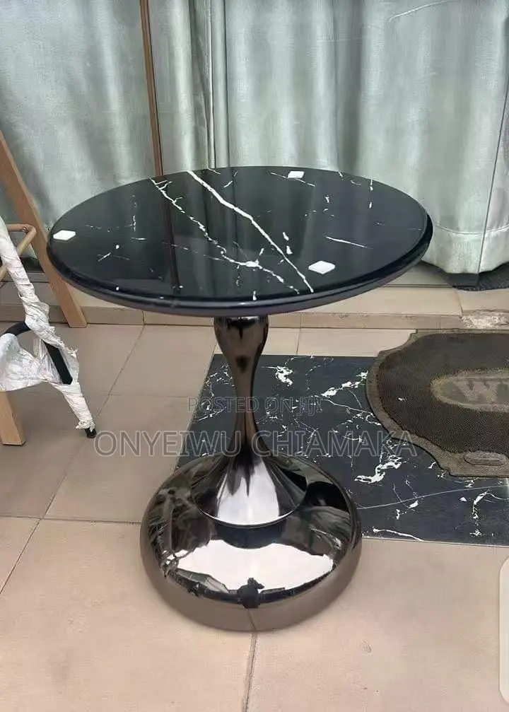 Luxury Black Marble Side Table