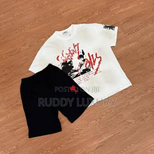 Graphic T Shirt and Sweat Shorts