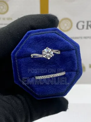 2in1 Couples VVS Moissanite Wedding and Engagement Ring