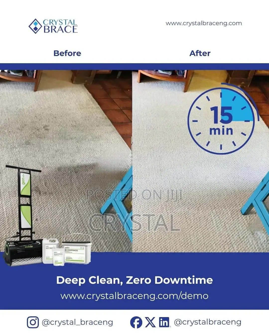 Waterless Carpet Deep Cleaning Service