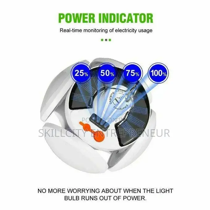 Collapsible Rechargeable Solar Lantern