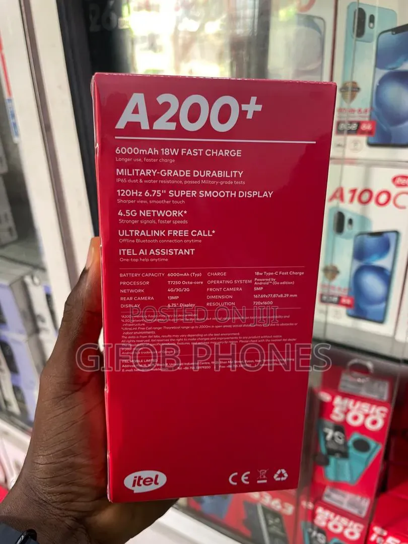 New Itel A200+ 64 GB