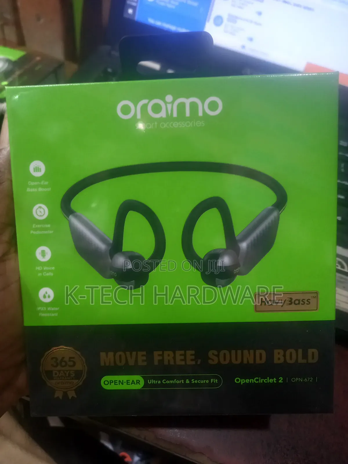 Oraimo Opencirclet 2 Steps Tracking Open-Ear Earphones