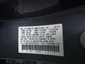 Honda Accord 2016 Gray