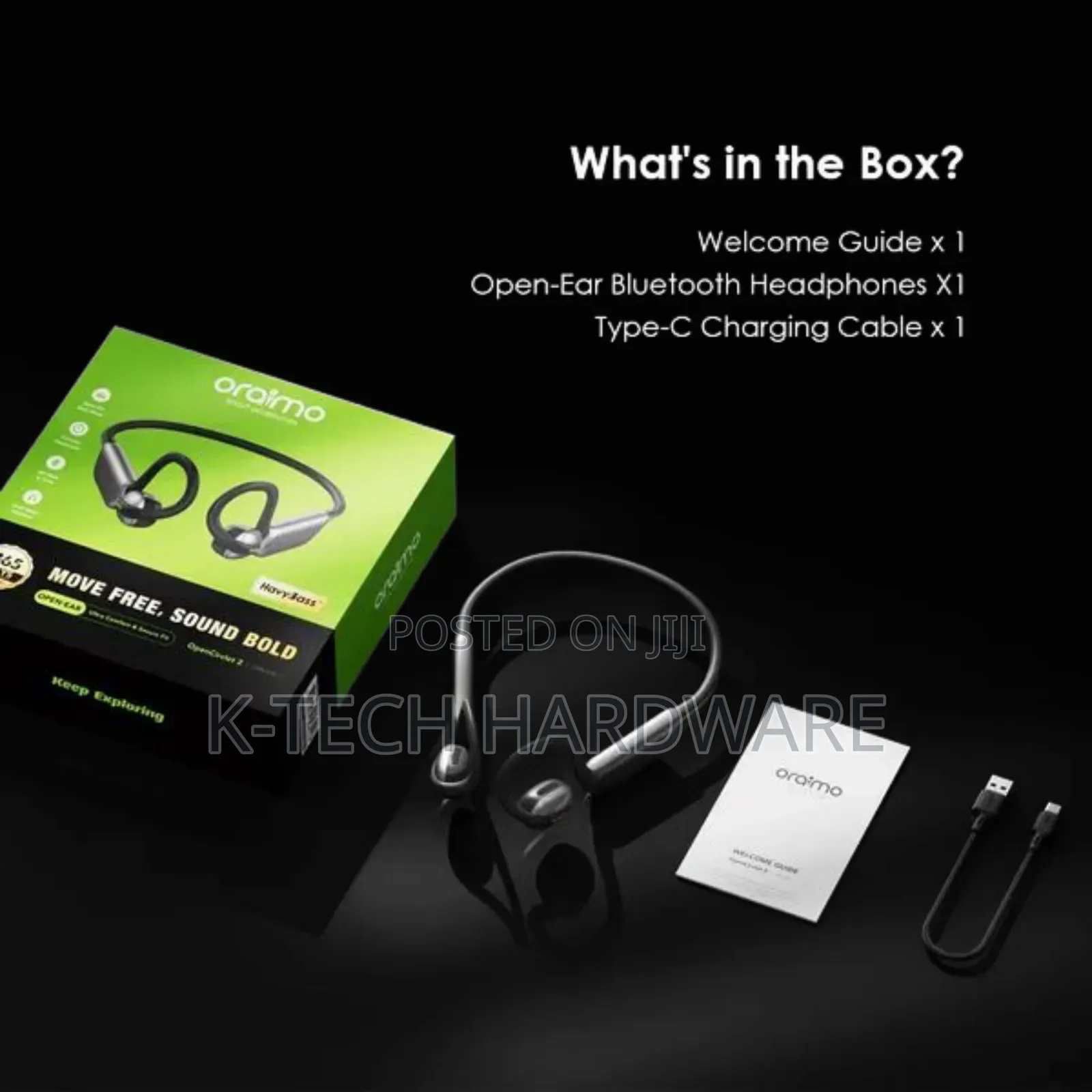 Oraimo Opencirclet 2 Steps Tracking Open-Ear Earphones