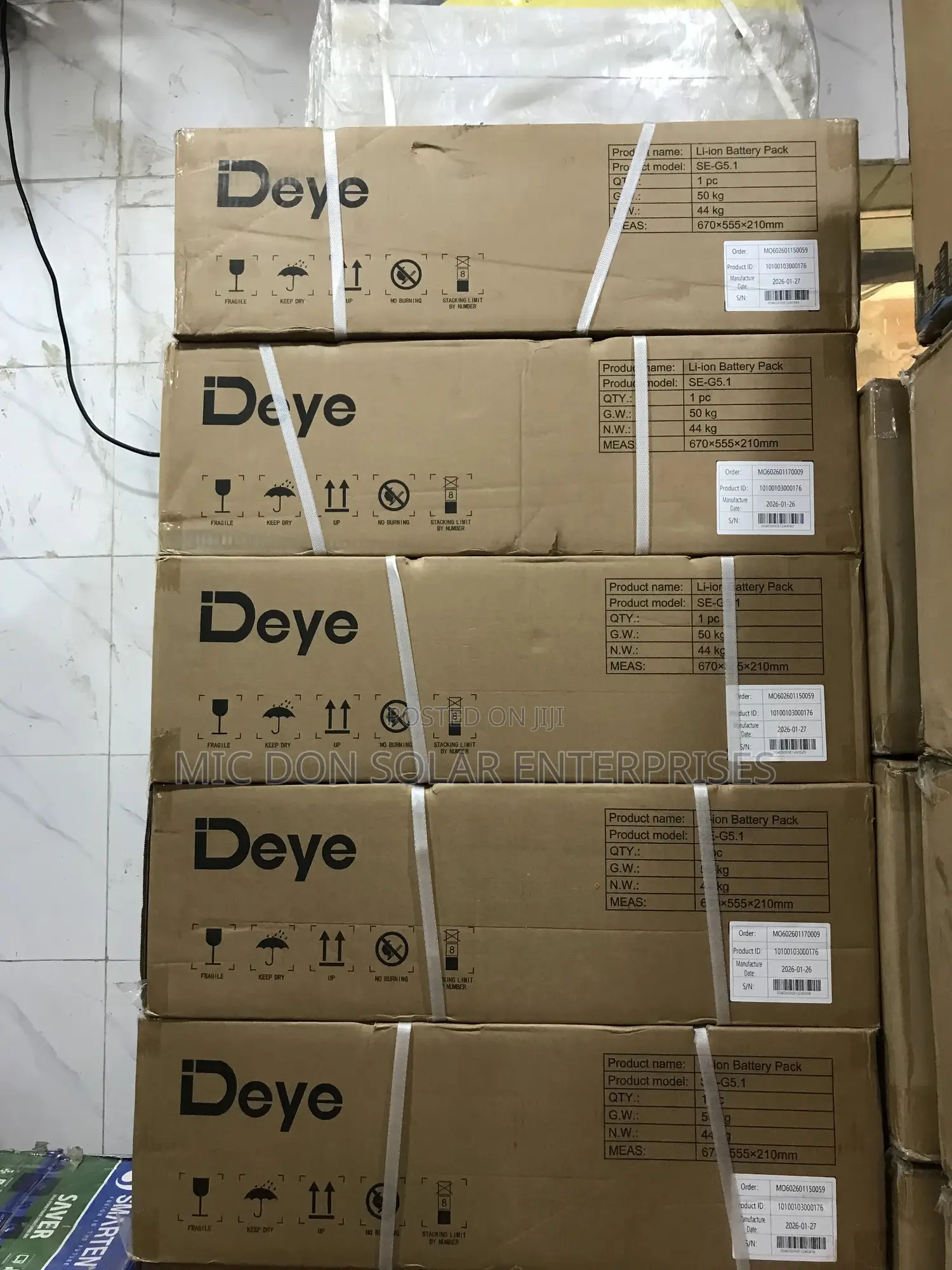 Deye 5kwh Lithium Battery