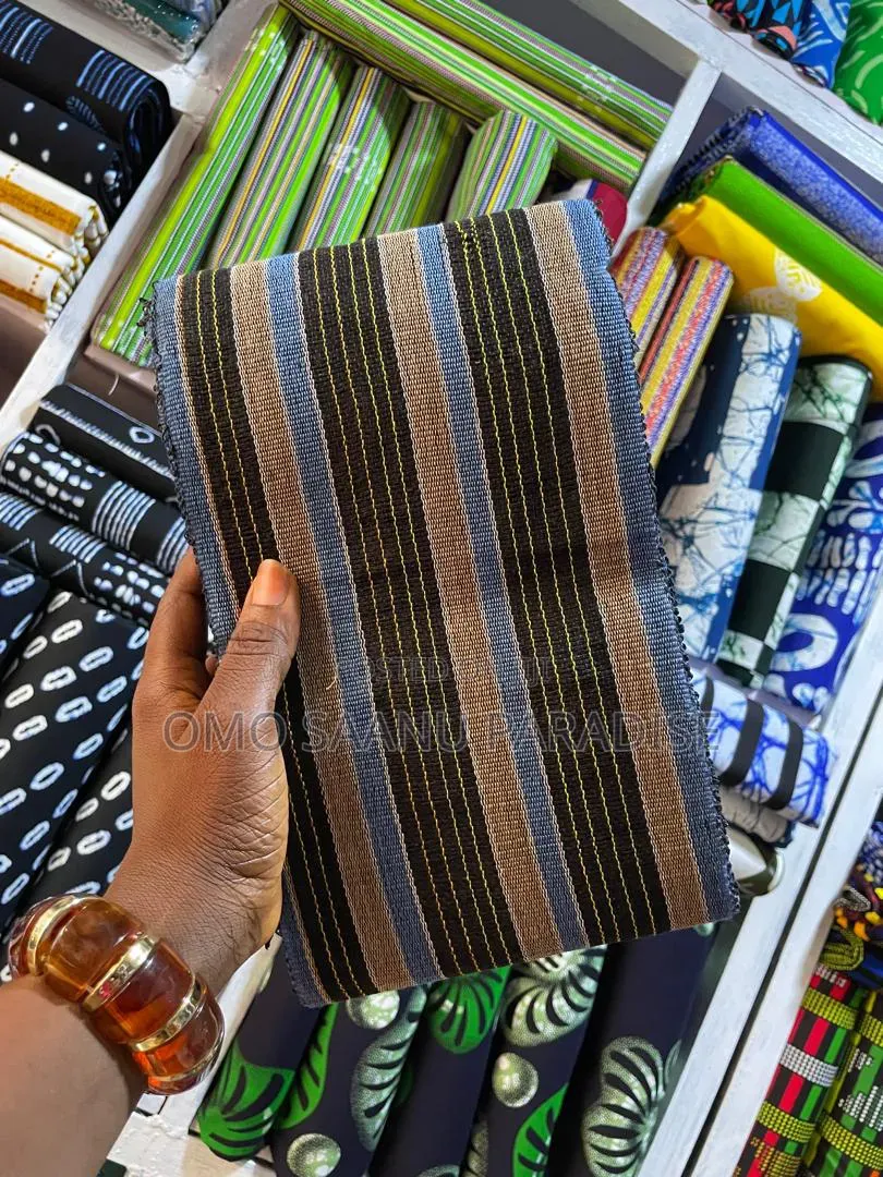 Colourful Stripe Aso Oke