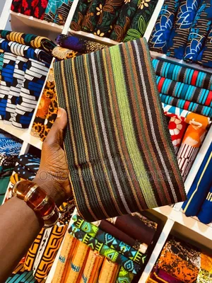 Colourful Stripe Aso Oke