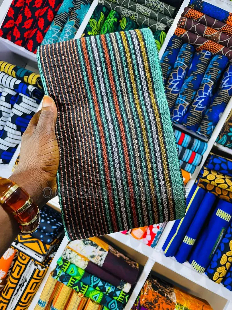 Colourful Stripe Aso Oke