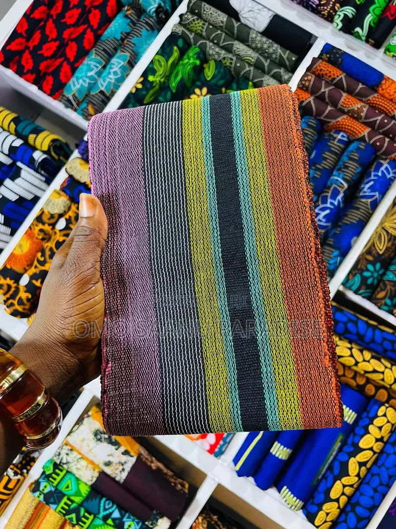 Colourful Stripe Aso Oke