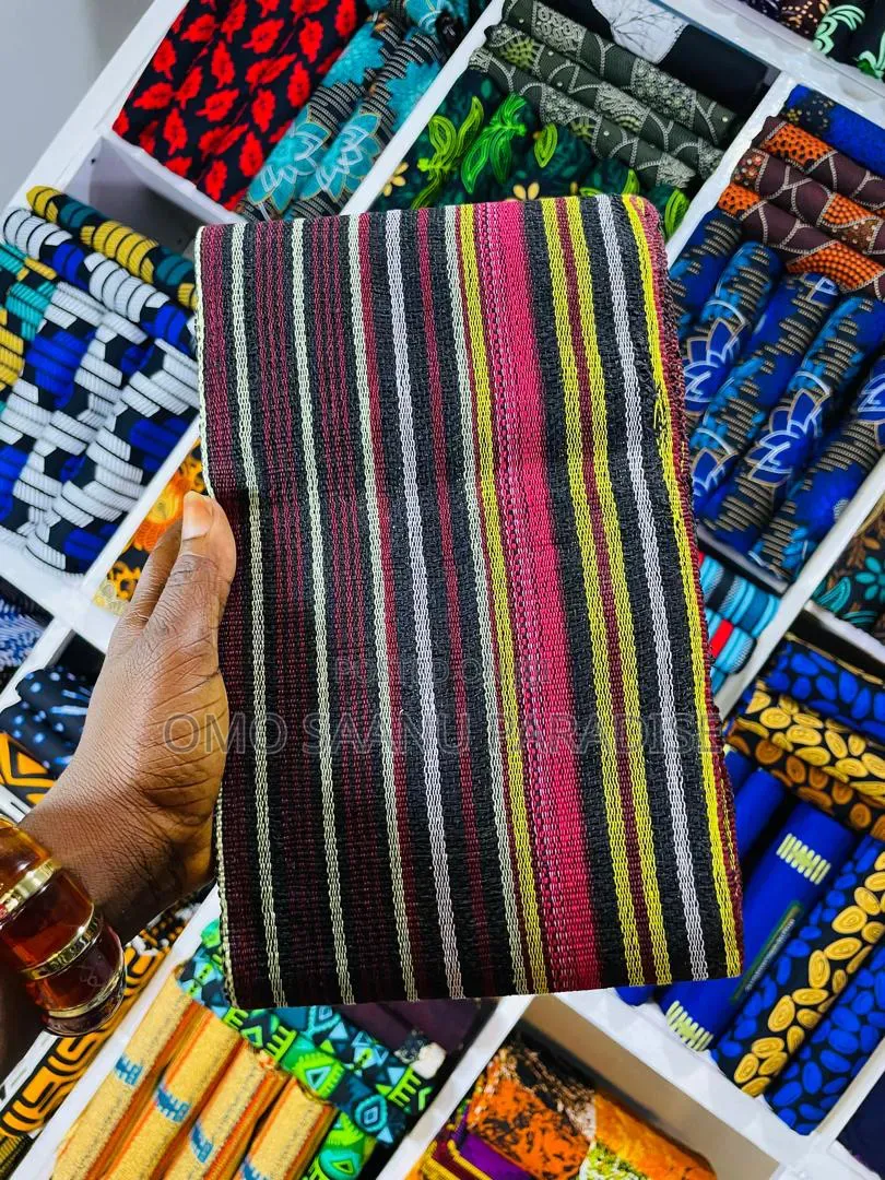 Colourful Stripe Aso Oke