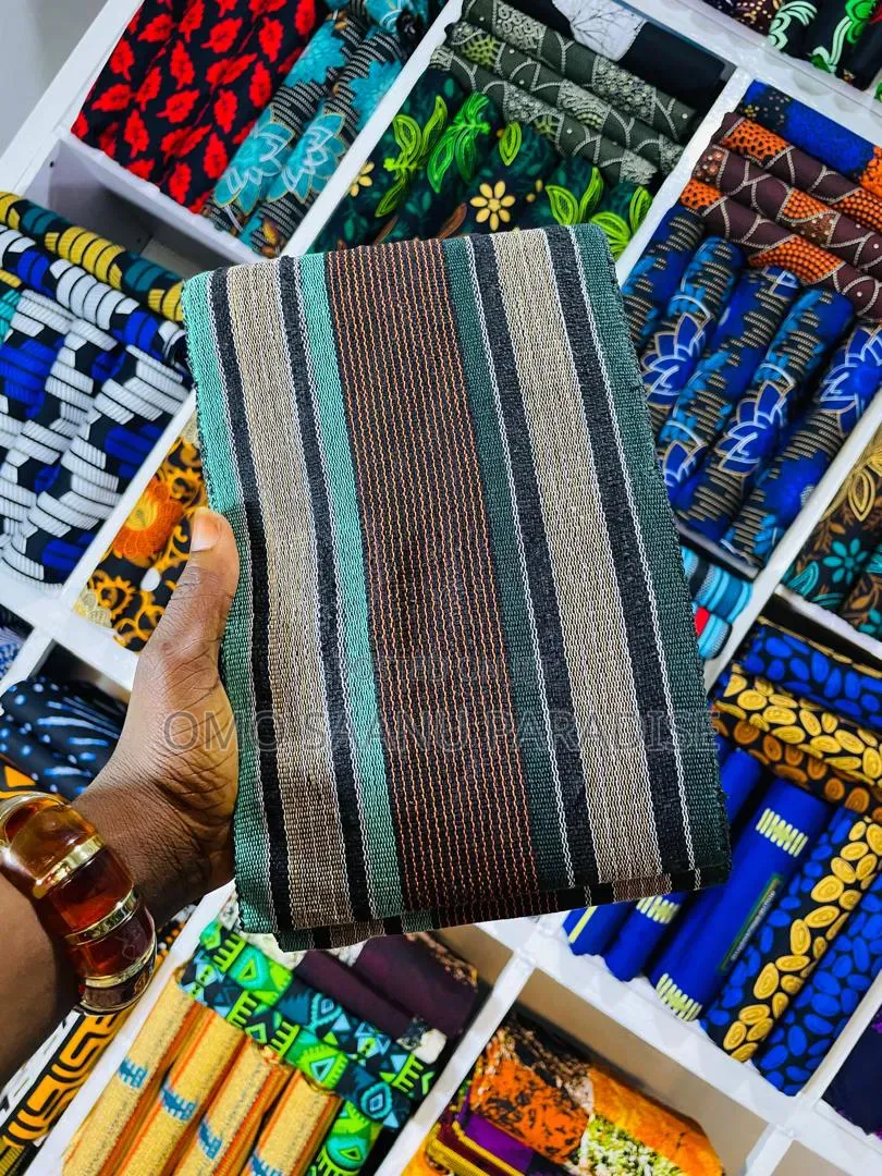 Colourful Stripe Aso Oke