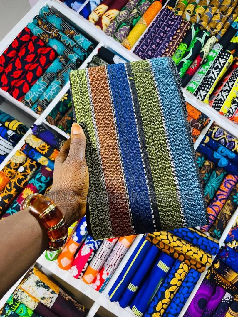 Colourful Stripe Aso Oke