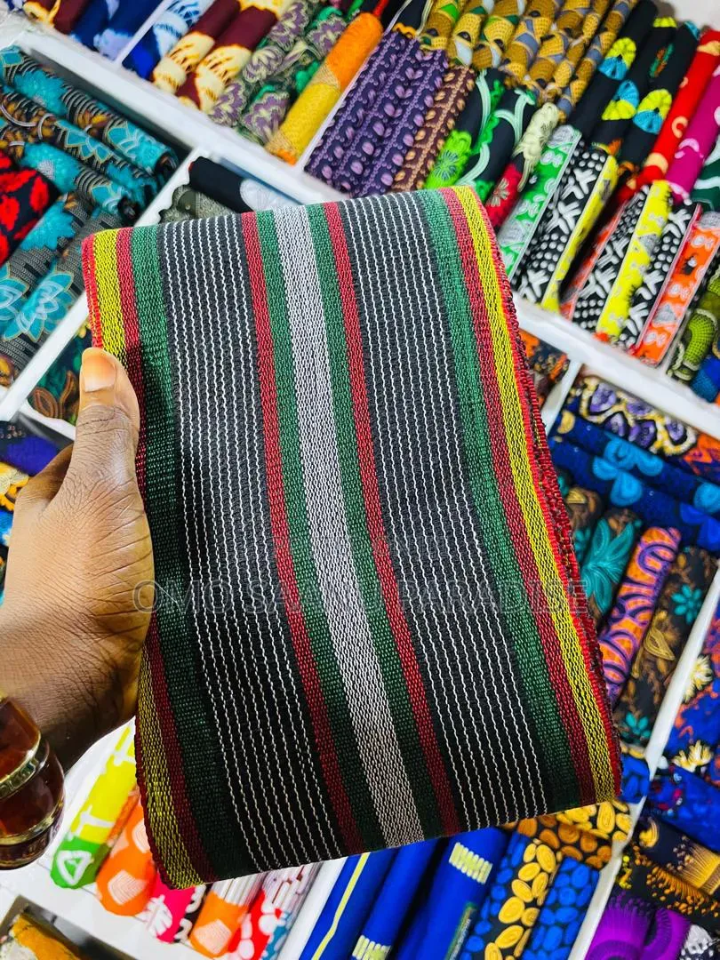 Colourful Stripe Aso Oke