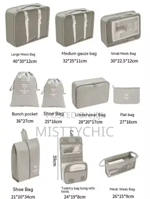 High Quality 10 in 1 Traveling Bag Set