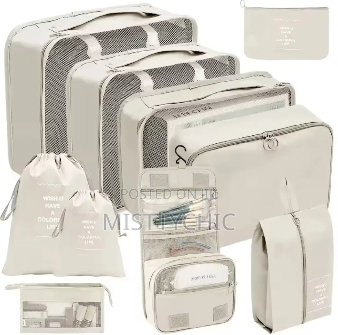 High Quality 10 in 1 Traveling Bag Set