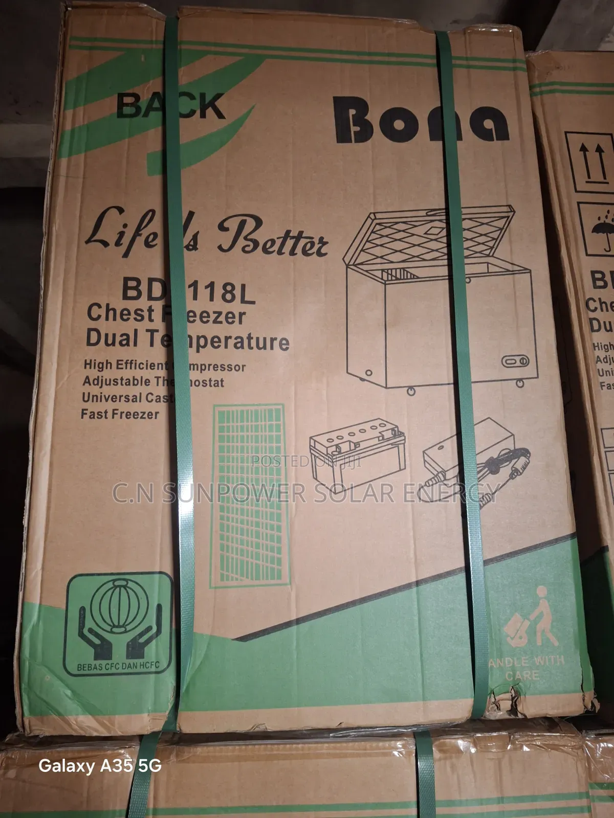 318l Ac/Dc Bona Solar Freezer /Icemaker Fridge