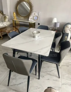 6 Seater Classic Marble Dining