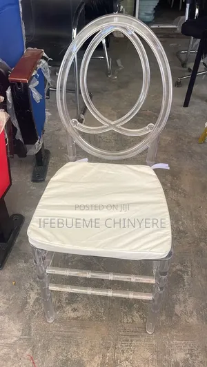 Cristal Gold and White Event Chair