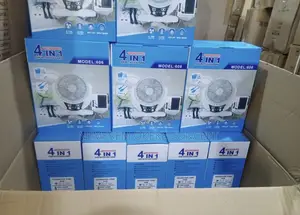 Rechargeable 4 in 1 Fan With Led Lamp