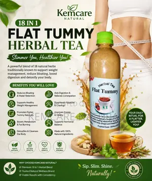 18-in-1 Flat Tummy Herbal Tea Slimmer Body Guide
