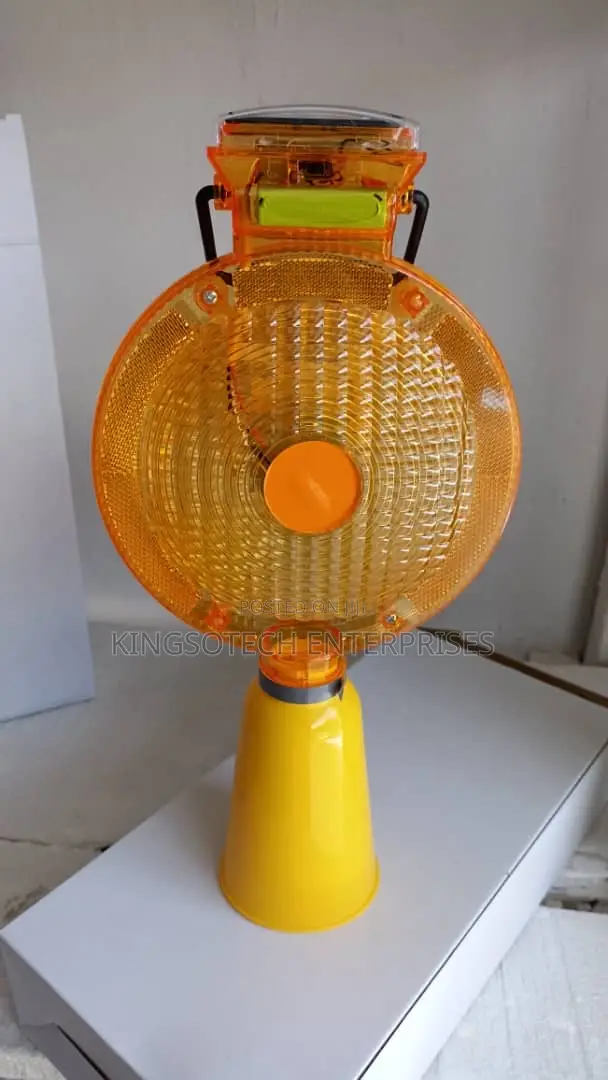 Solar Warning Traffic Cone Light