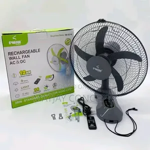 16" Iwin Ac/Dc Rechargeable Wall Fan-Supports Solar Charge●Iw-8216