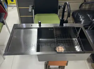 England Single Kitchen Sink Bowl and Tray Black Complete Set