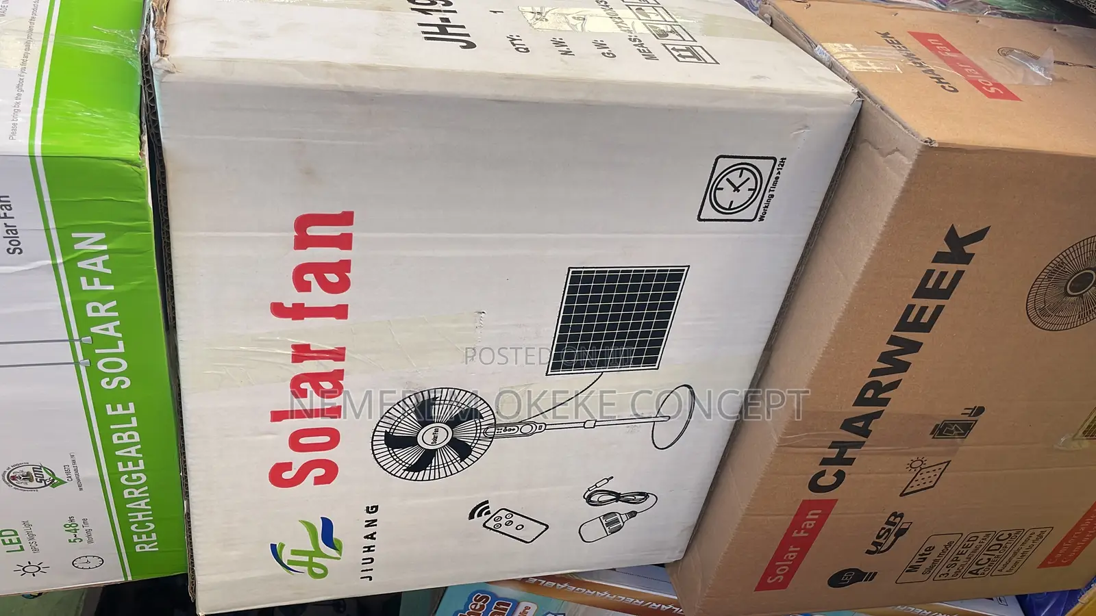 Solar Stand Fan